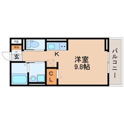 静岡駅 徒歩15分 3階の物件間取画像